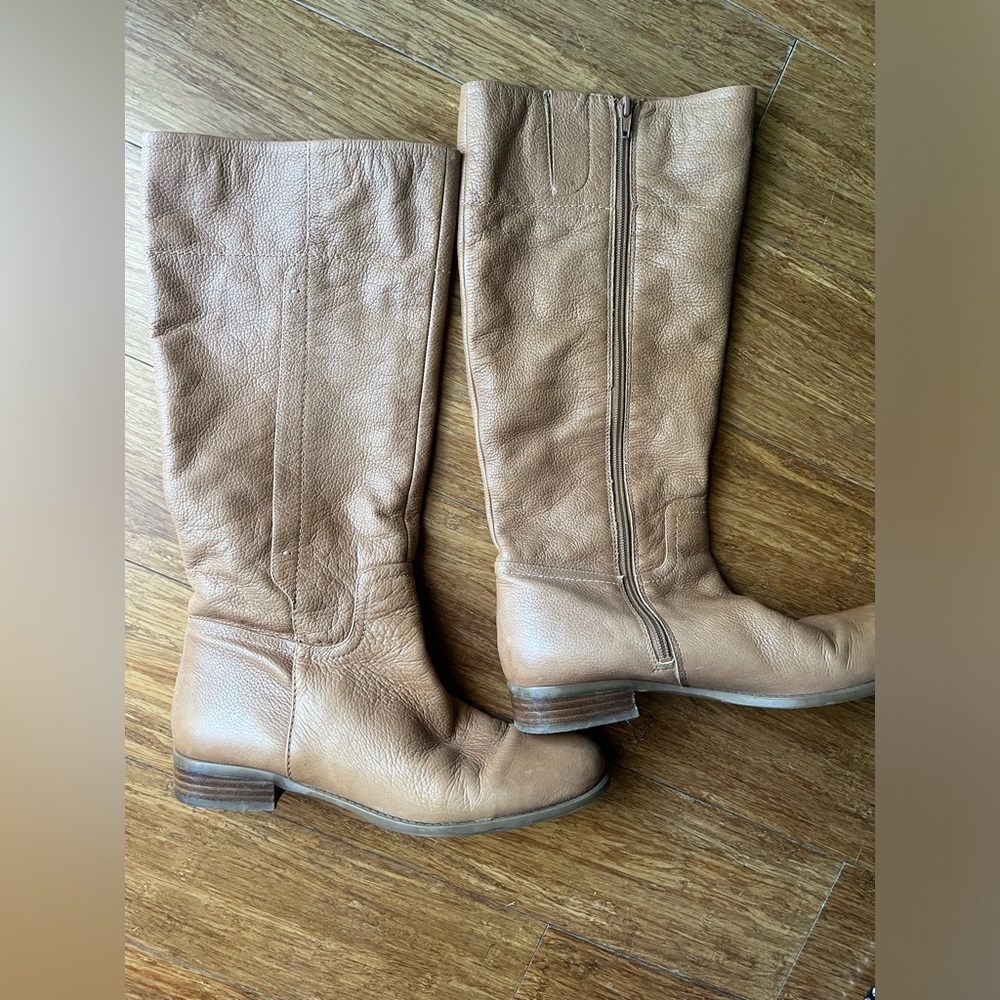 Nine West Tan leather tall boot